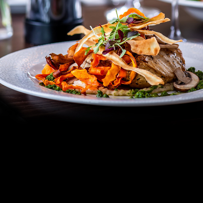 Vegan menu at The Rams Head