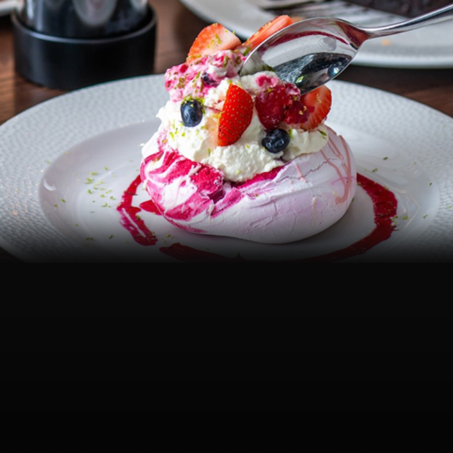 Dessert menu at The Rams Head