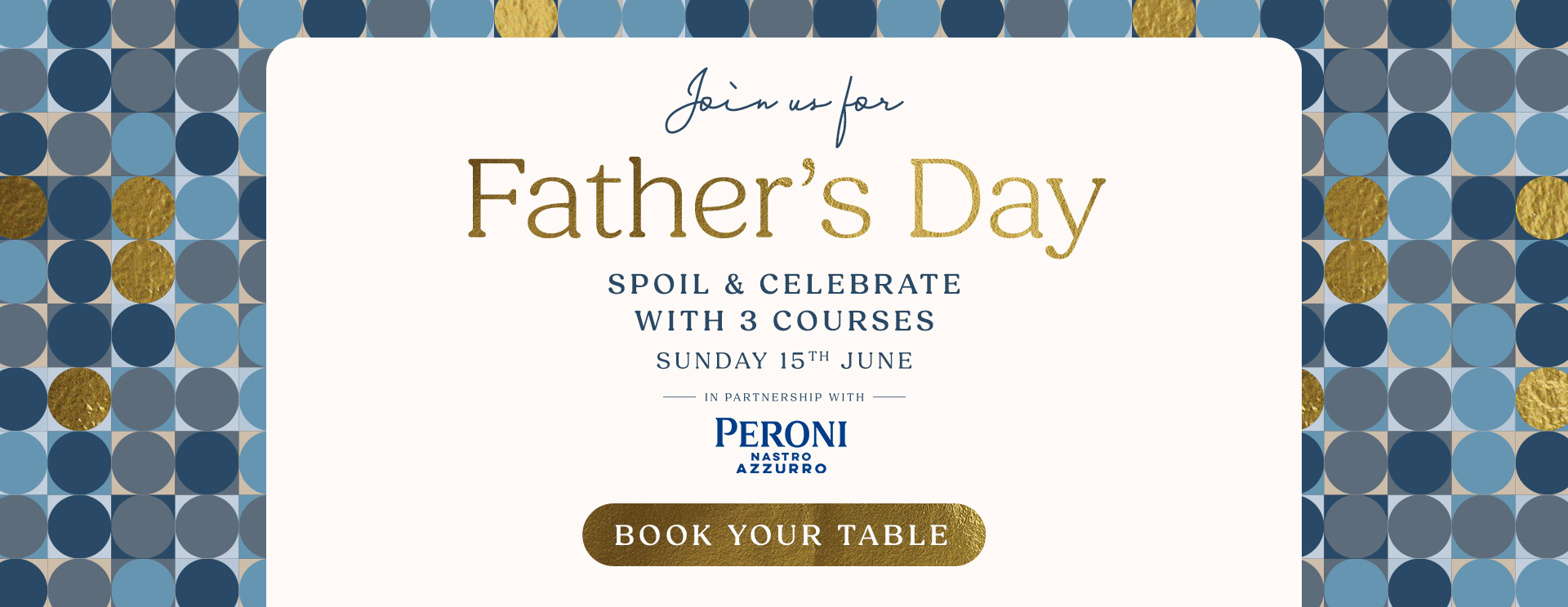 Father’s Day menu Stockport