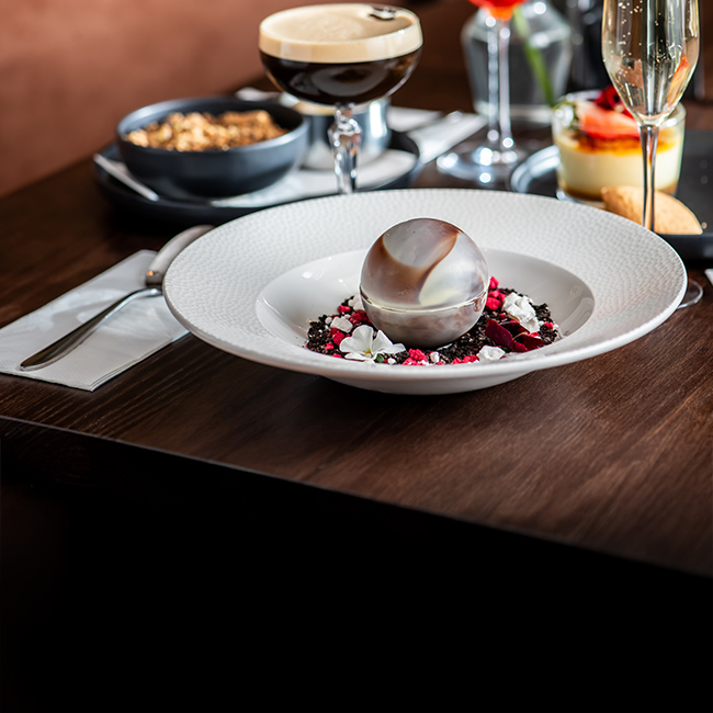 Dessert menu at The Rams Head