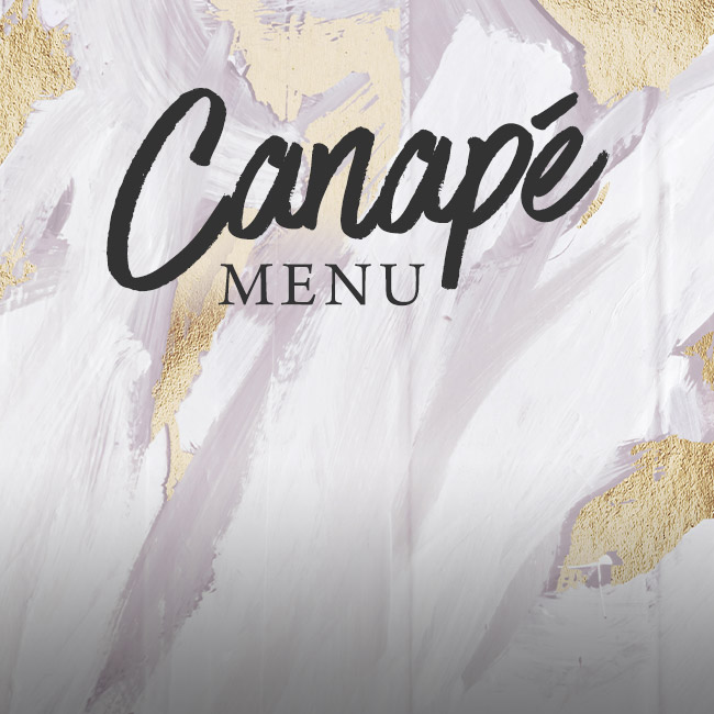 Canapé menu at The Rams Head