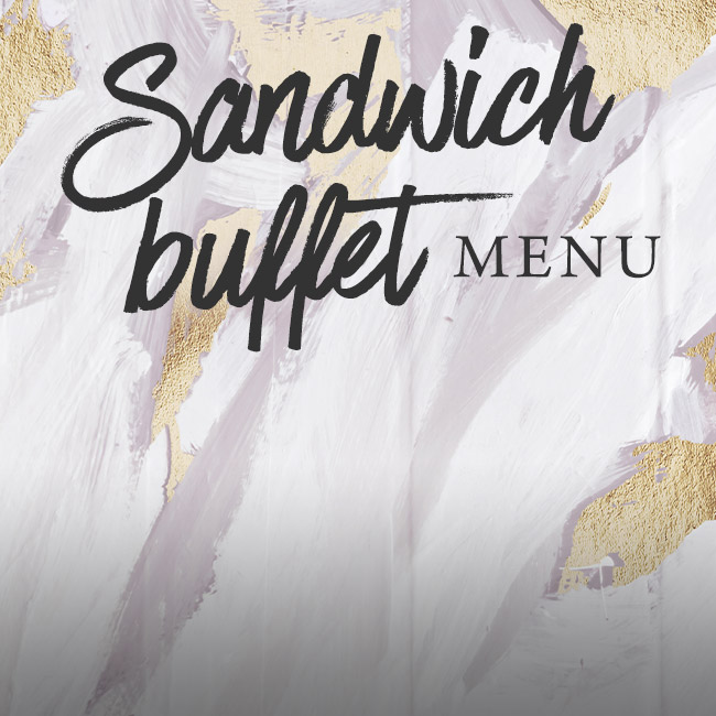 Sandwich buffet menu at The Rams Head