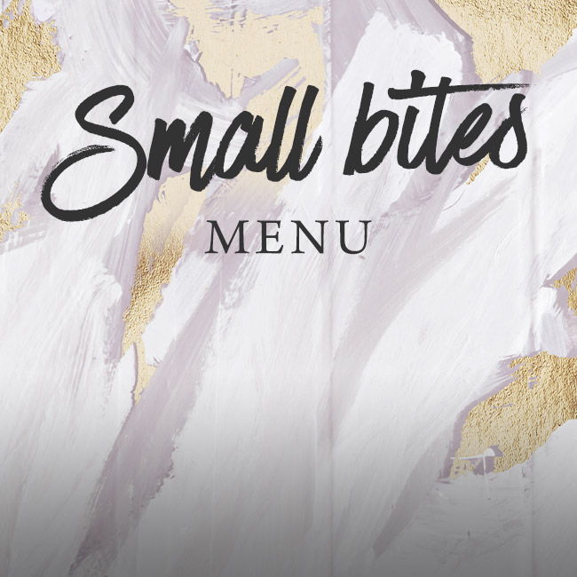 Small Bites menu at The Rams Head 